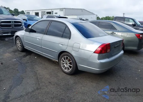 2001 Honda Civic Ex z USA, uszkodzony, nr VIN 2HGES26791H537948